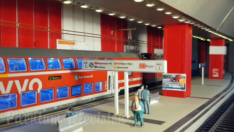 Modelová železnice a modelové vlaky metra v měřítku HO