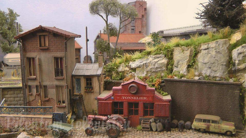 Stará železnice v Paříži - Modulová kolejiště velikost HO od François Joyau