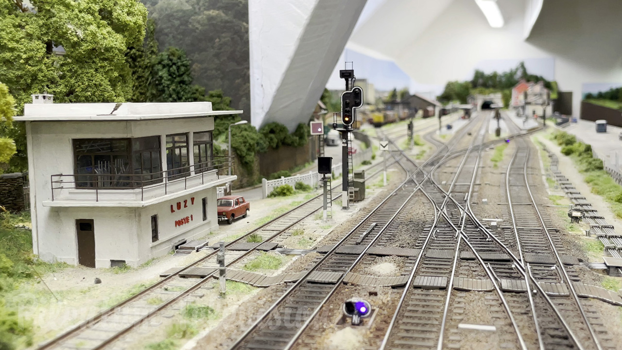 En af de smukkeste og største modeljernbaner i Frankrig - Modeltoganlæg i skala HO af Renaud Yver