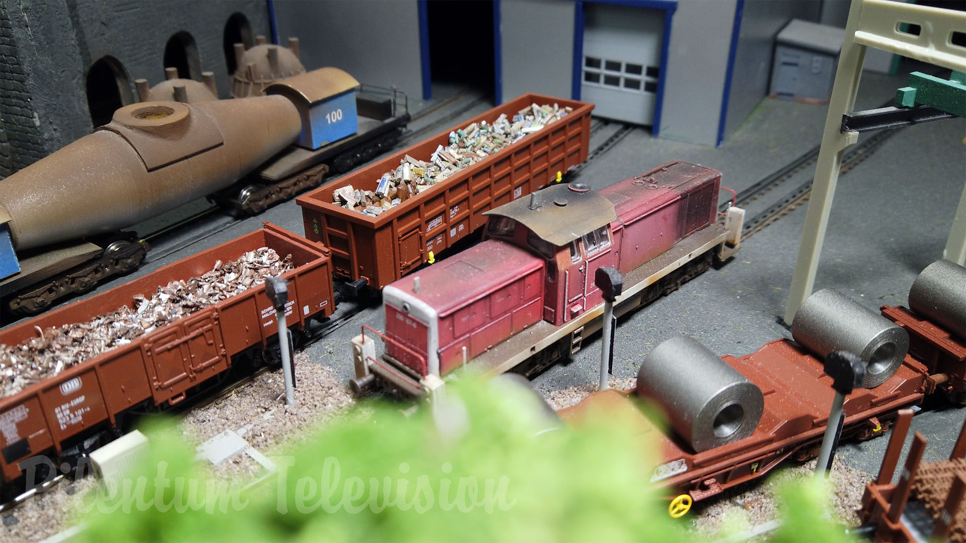 Modeltog og damplokomotiver i skala TT - Modulanlæg i Tyskland