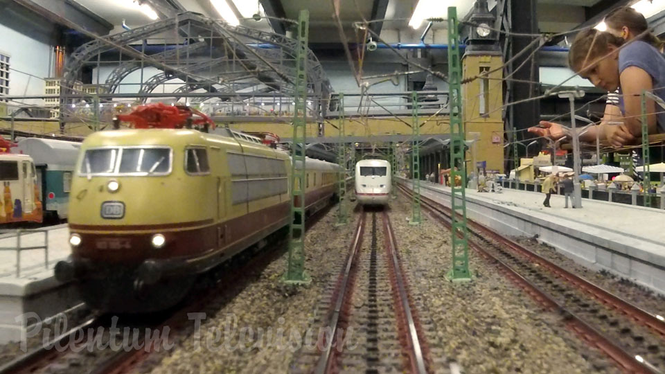 Journey with the High Speed Train in the Miniature World - HO Scale Model Railway Layout