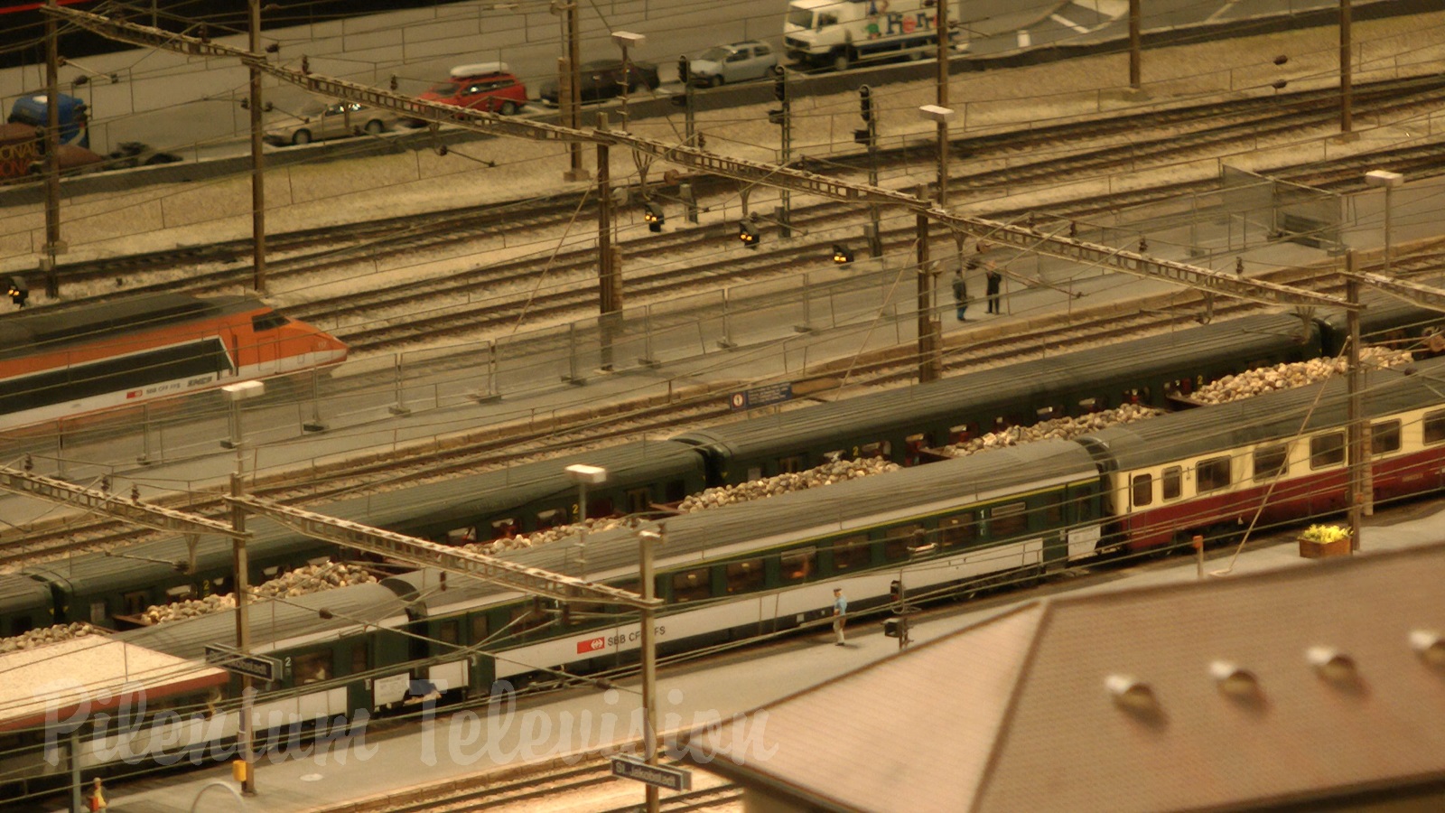 תערוכת רכבות: דגם מיניאטורי של שוויץ