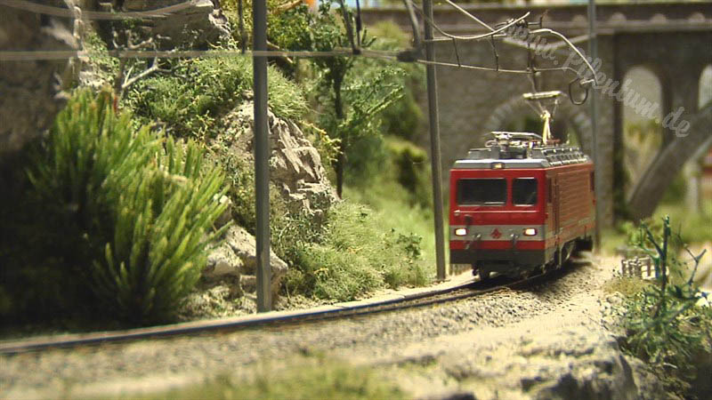 Model Trains from Switzerland HO Scale Railroad Layout