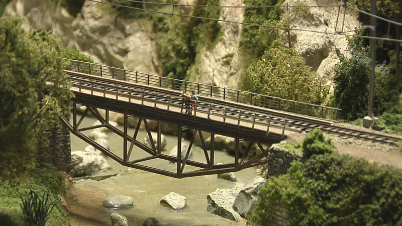 Model Trains from Switzerland HO Scale Railroad Layout