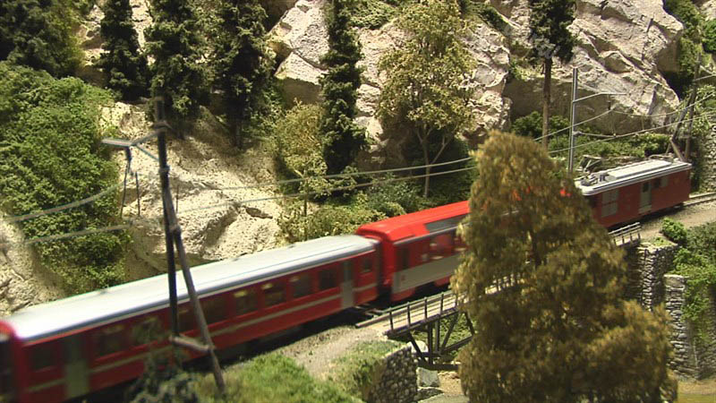 Model Trains from Switzerland HO Scale Railroad Layout