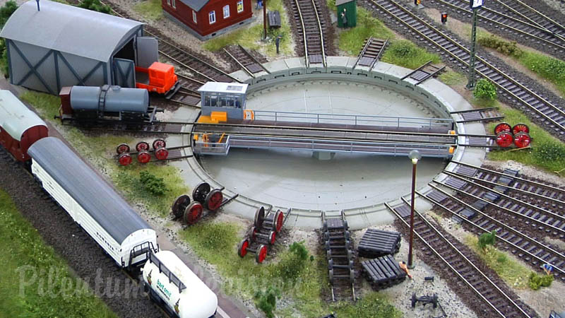Model železnice v labském údolí ve velikosti H0