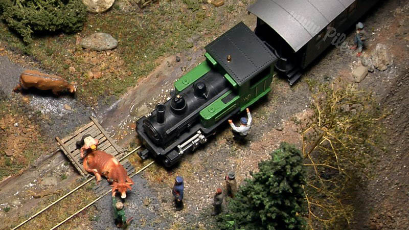 Модульный макет железной дороги в масштабе 1/87 с невероятными пейзажами