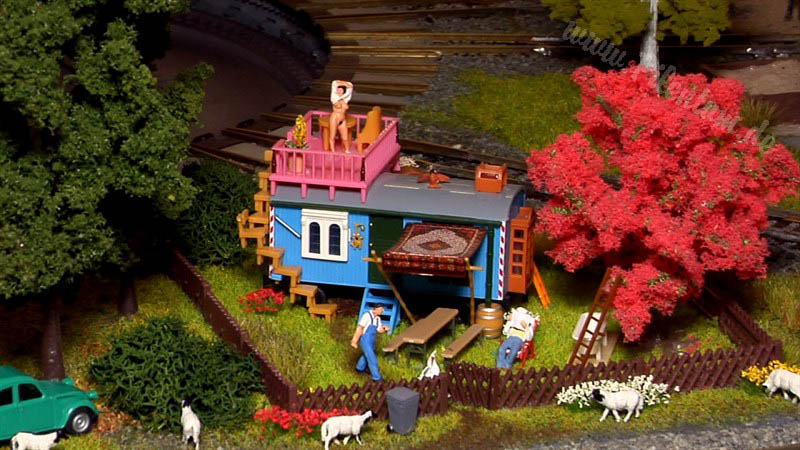 Модульный макет железной дороги в масштабе 1/87 с невероятными пейзажами