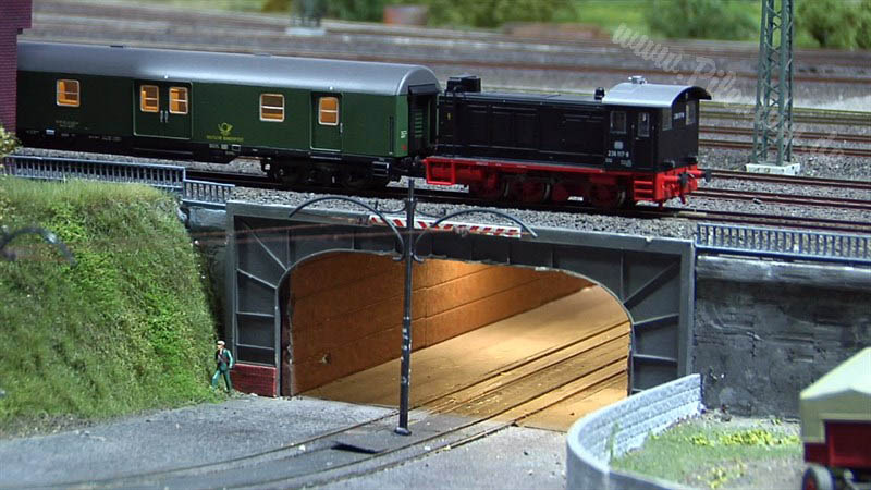 Modeljernbane med motiver fra Ruhr-distriktet: Modelbane Oberhausen - Modeltogbane Odenwald