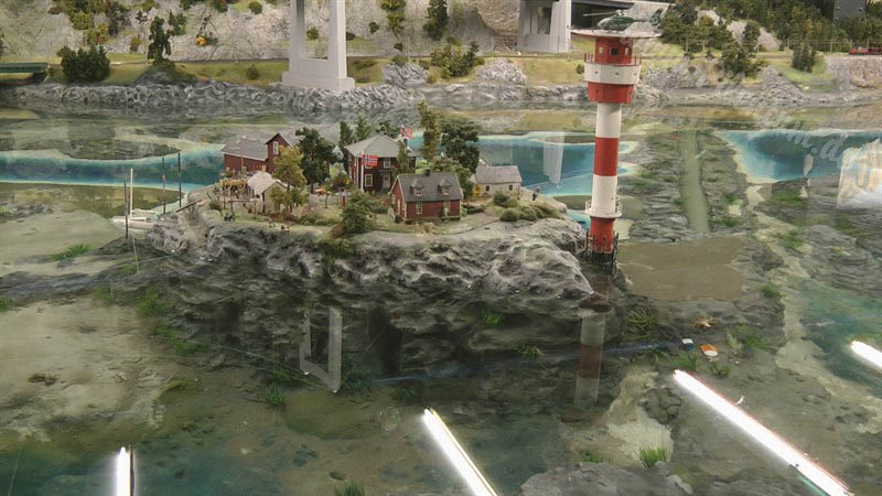 Miniature World in HO scale inside the Miniature Wonderland in Germany