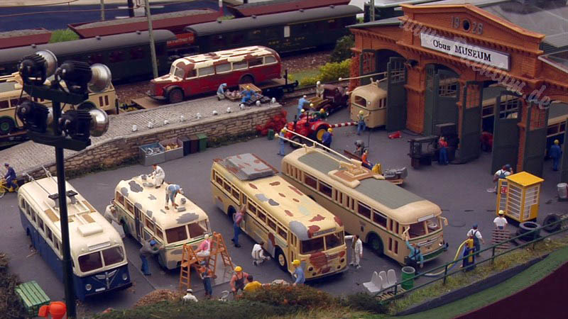 Very Large Modular Model Railroad Layout in HO Scale with Nudist Beach