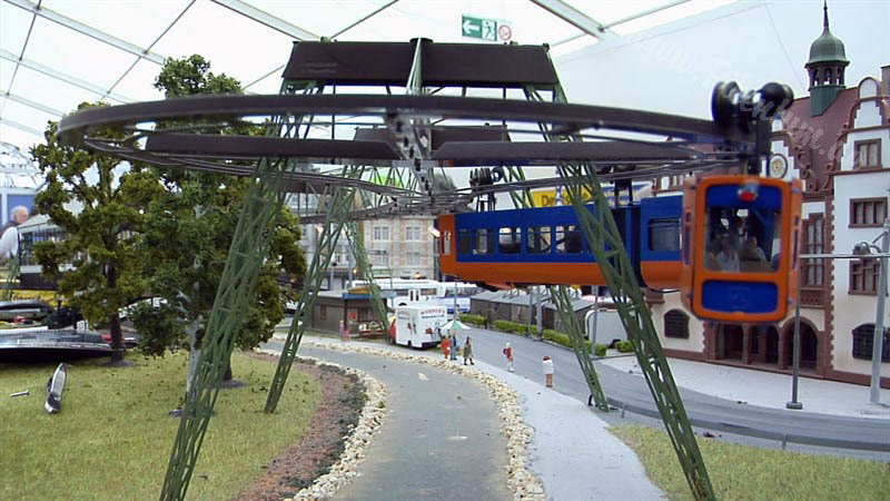 Monorail and Suspension Railway Scale Model Train HO Scale