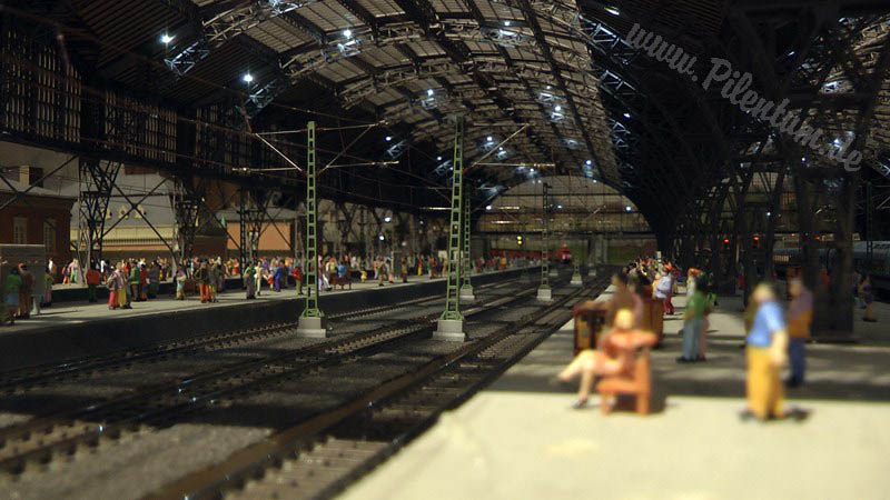 La nueva exposición de los trenes en miniatura por Marklin en Alemania