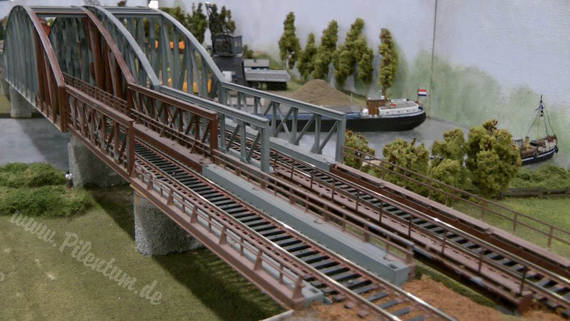 Modular Model Railroad Layout in HO scale made by Dutch Model Railroaders