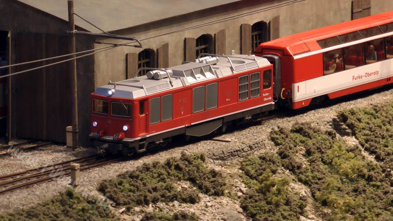 Фантастический макет железной дороги из Швейцарии