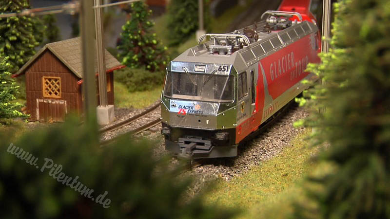 Модель узкоколейной железной дороги в Швейцария