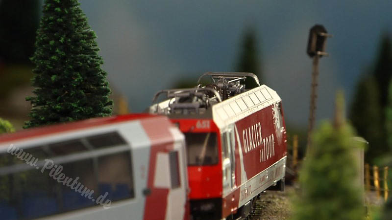 Модель узкоколейной железной дороги в Швейцария