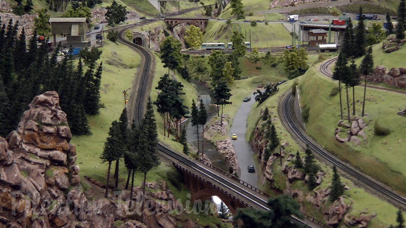 Model Railway Layout in HO scale with German Landscapes