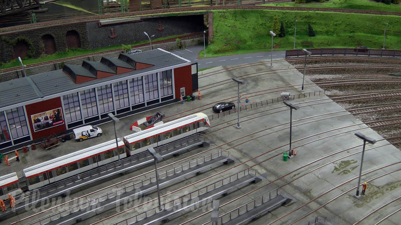 Maquete ferroviária da cidade de Hamburgo
