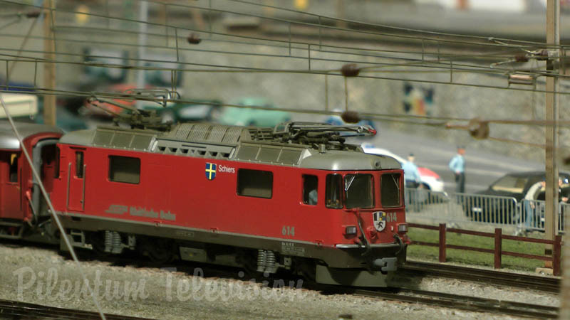 Modelismo ferroviário e ferreomodelismo no museu ferroviário Kaeserberg na Suíçae