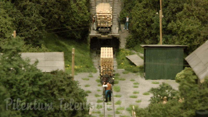 The Funicular Scale Model down in the Romanian Forest