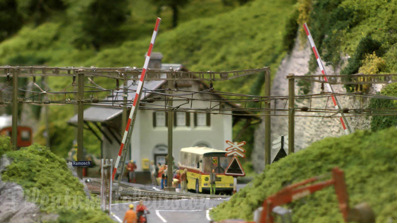 Smalsporet HO modeljernbane anlæg af Niek Talsma - Schweiziske Graubündenbahn