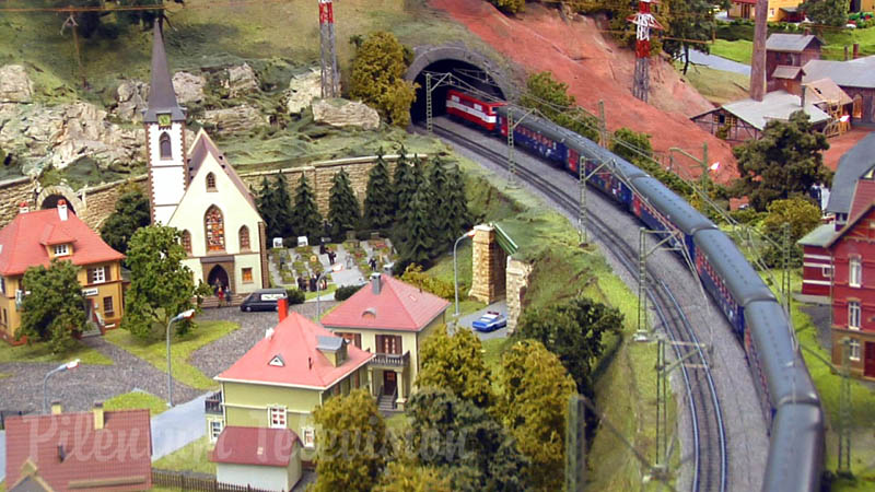 Exposição ferroviária de Märklin em escala HO