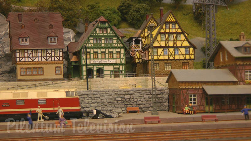 HO Scale Model Railroad Layout made by a German Model Railroader Club