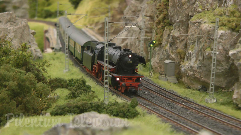 HO Scale Model Railroad Layout made by a German Model Railroader Club