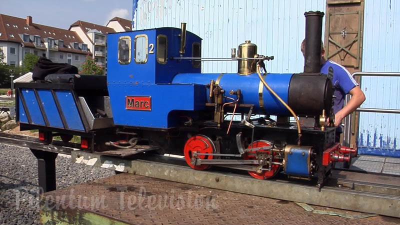 Tren de jardin y parque ferroviario para locomotoras de vapor
