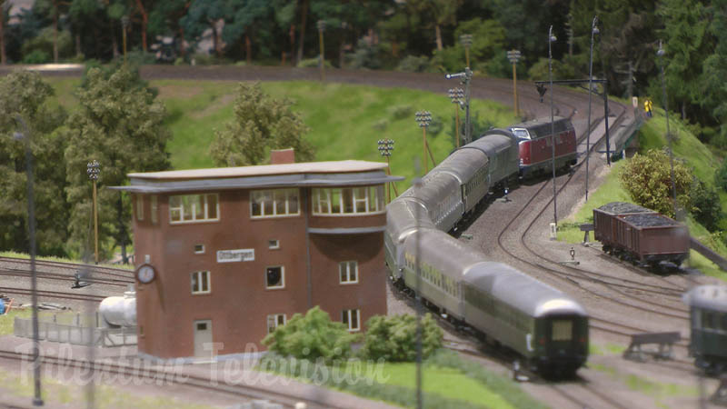 Uno dei migliori plastici ferroviari con treni a vapore in scala H0 in Germania