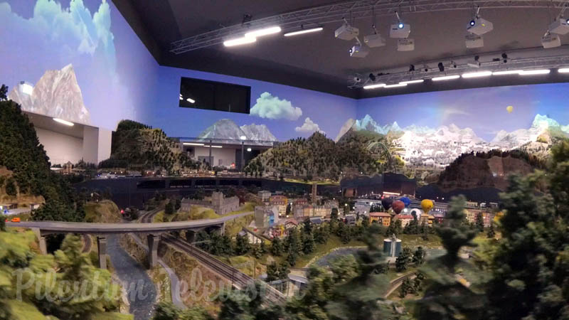 The Superb Porsche Model Railway Layout inside the Dream Factory Museum in HO scale