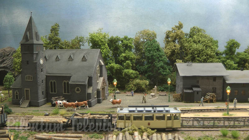 The Little Model Tramway in the Province of Namur in Belgium by Jan Martens