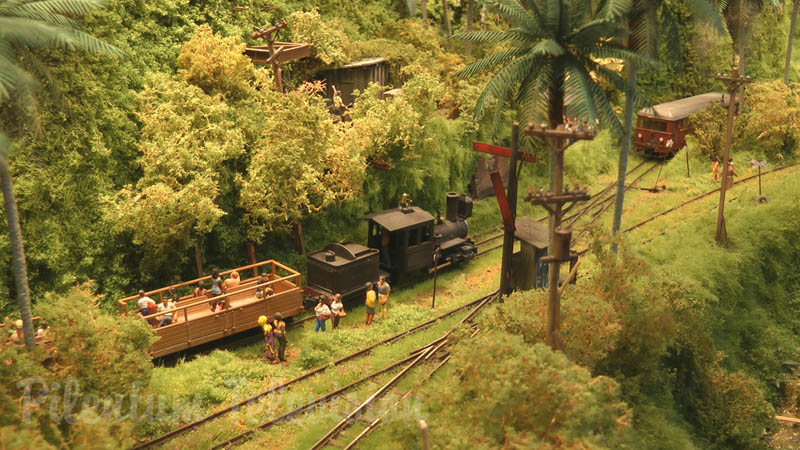 Maqueta ferroviaria del ferrocarril en Cuba en escala HO