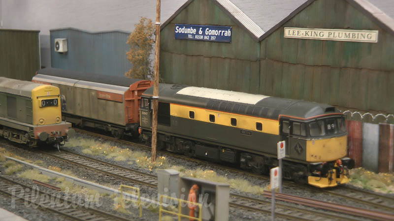 British Model Trains at the Marshalling Yard or Classification Yard in OO Gauge