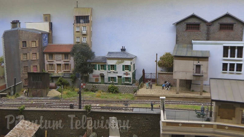 Antiga linha ferroviária de Paris na França - Uma maquete em escala HO por François Joyau