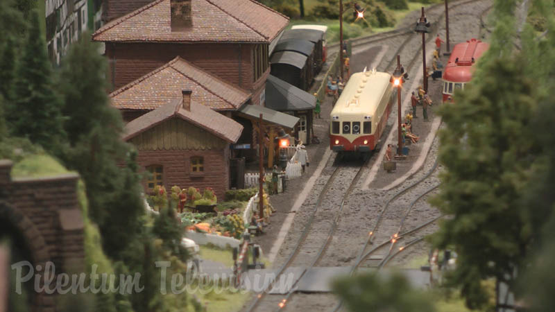 Model železnice Alsaska ve Francii v měřítku 1/87