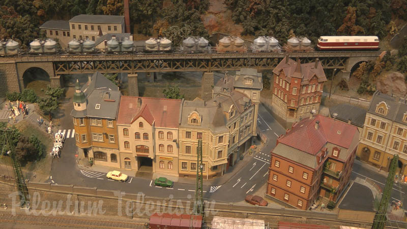 Model Railway HO Scale from Germany with Catenary for the Electric Locomotives