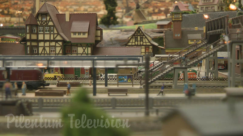 Toy Trains in N Scale - Model Railway Layout from the 1990’s - Germany
