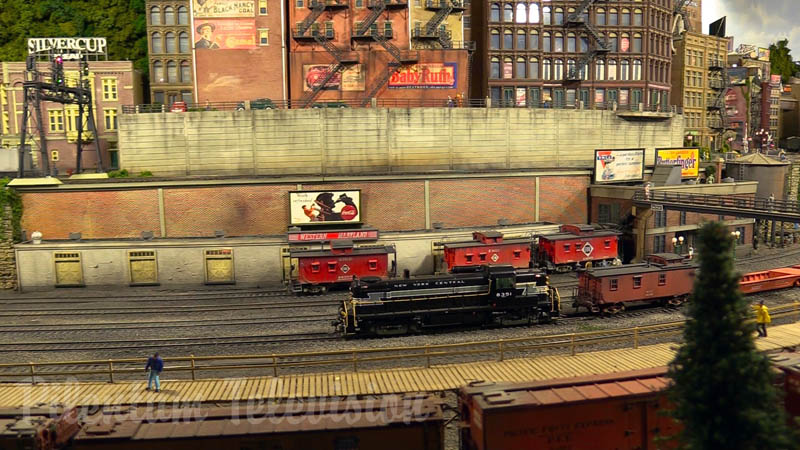 One of the finest and most famous model railroad layouts in the United States in HO scale