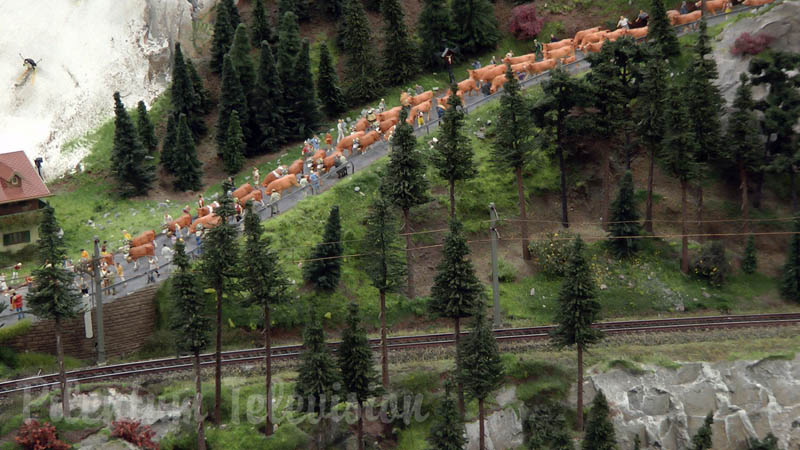모형 철도 오스트리아: 알프스 산맥의 아름다움을 감상하세요