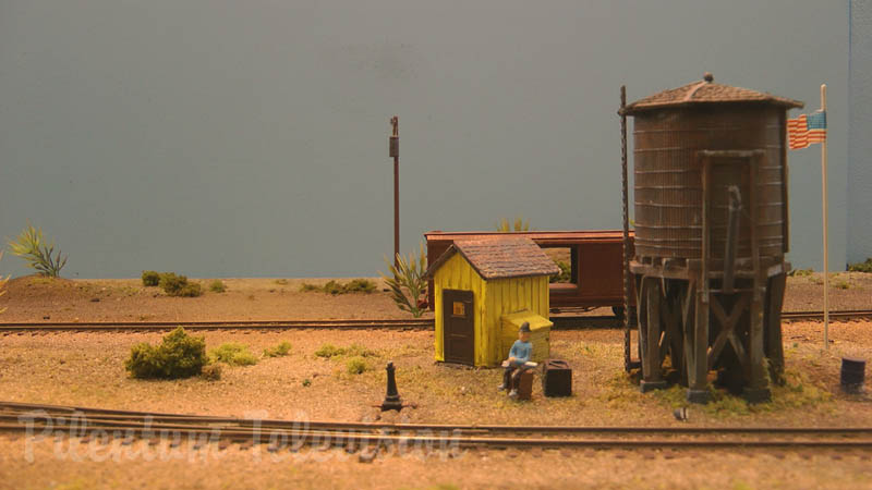 Modélisme ferroviaire dans les champs pétrolifères: Une Maquette américaine à l'échelle HO