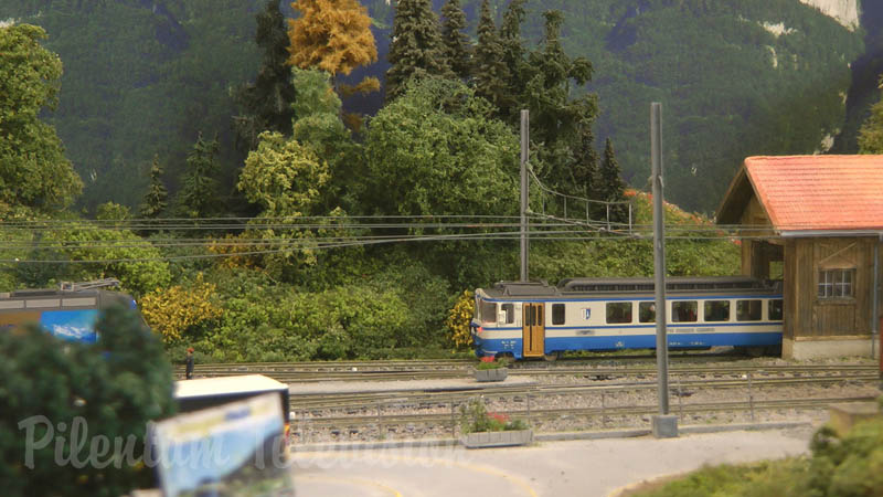 Trains in Switzerland: Model Railroad Layout by Modelspoor Vereniging Spoorgroep Zwitserland