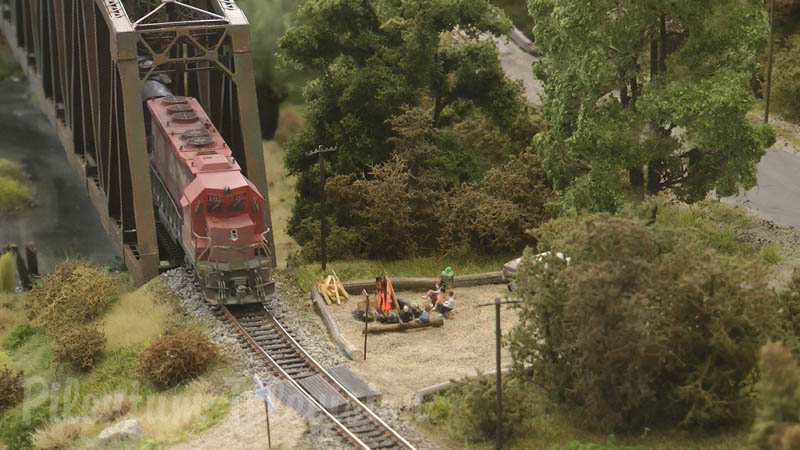 Моделювання залізниць в Канаді: краще моделювання залізничного транспорту! Макети в масштабі 1:120!