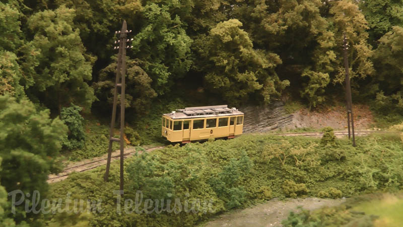 Трамваї: макет залізниці Maredval в Арденнах
