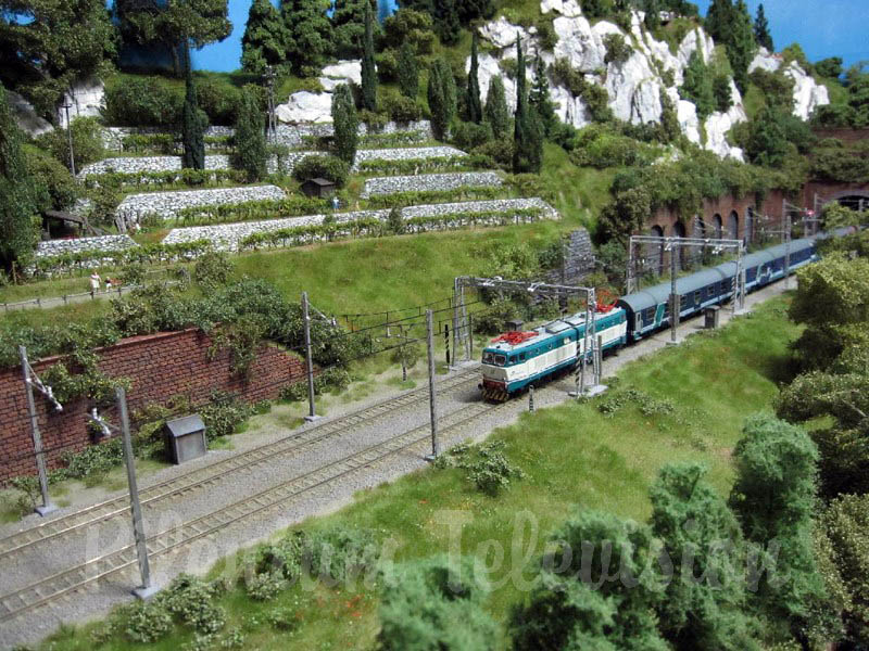 Lokomotiver og tog i Italien: Modeljernbane Plastico Ferroviario Vallecasanuova af Carlo Viganò