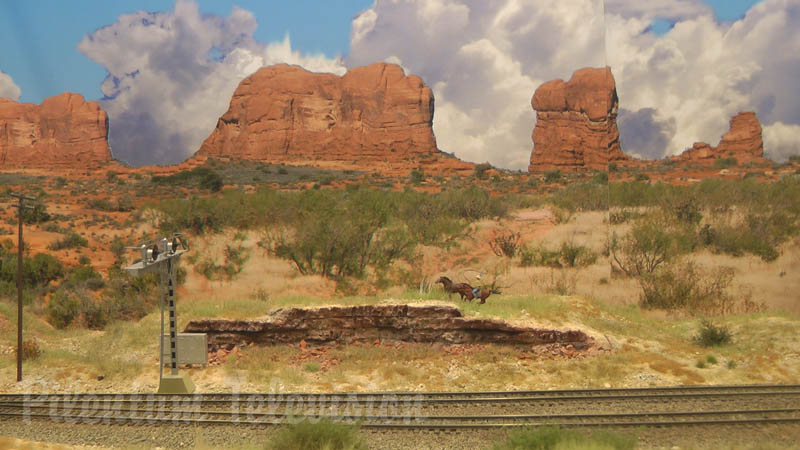 Mycket realistisk modelljärnväg: Santa Fe Railway - Amerikanska ånglok och diesellok