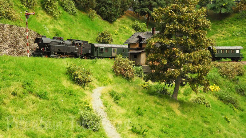 Ett paradis för ånglok: Modelljärnväg från Österrike av Gottfried Reither