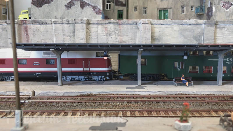 Obra de arte de modelismo ferroviário: Uma maquete de comboios da Alemanha Oriental em escala HO