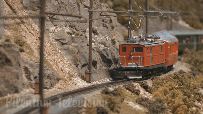 Model trains in action - One of the finest layouts of Switzerland in HO scale